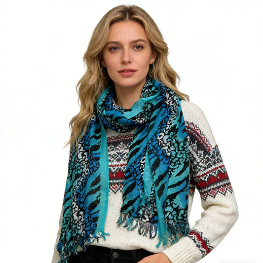 Aqua Blue Scarf