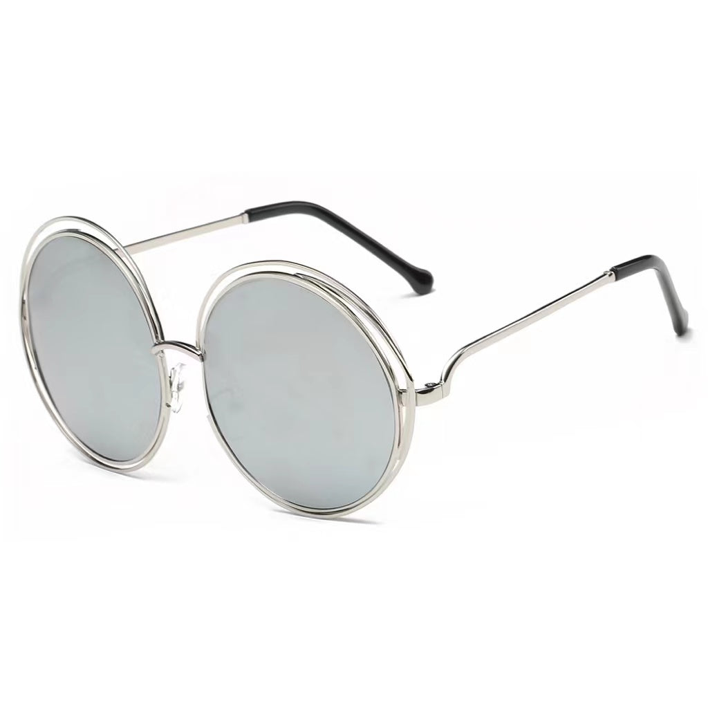 Women's Large Frame Round Sun Glasses