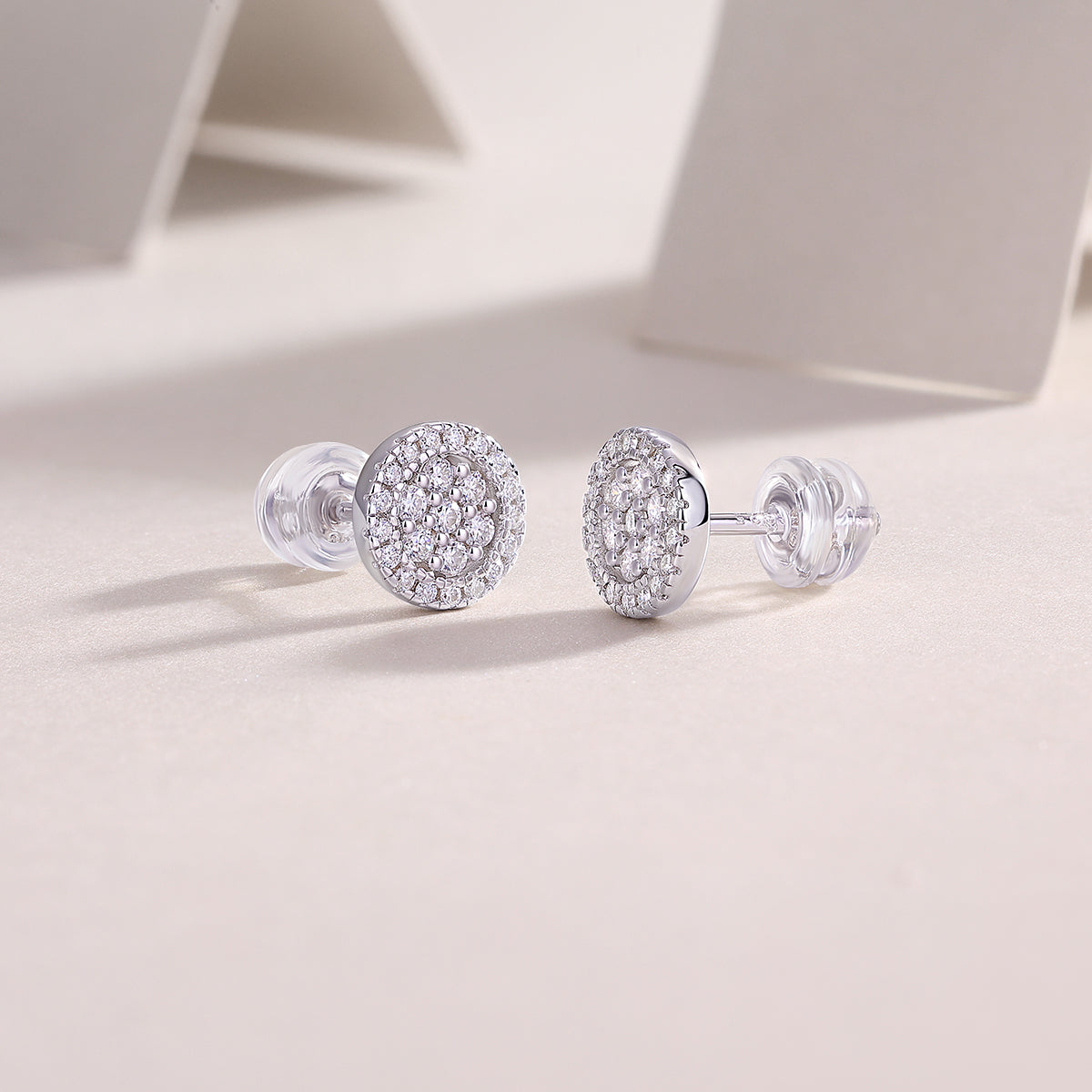 Cosmic Conjecture - Jewelry Set With - Sterling Silver & Platinum-plated Stud Earrings