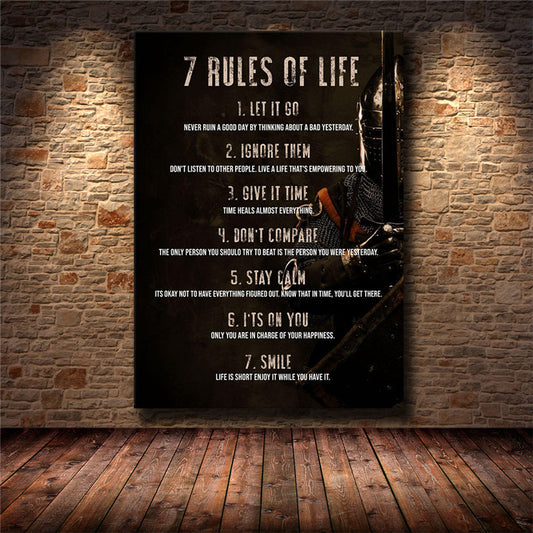 HD Printed Canvas Inspirational Poster