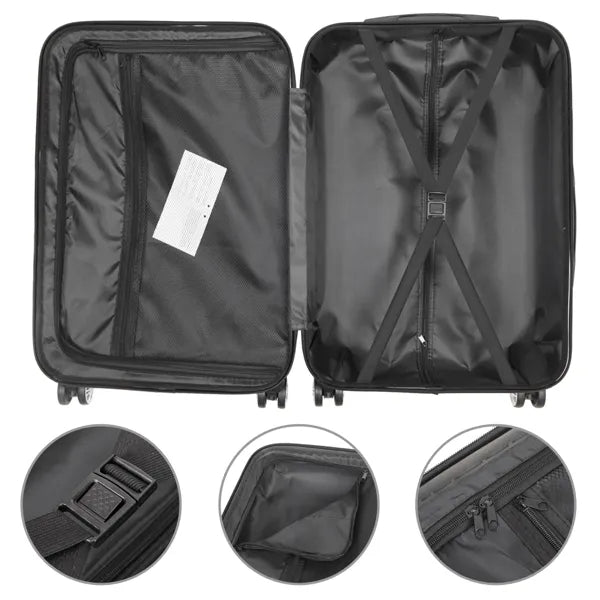 3-in-1 White Luggage
