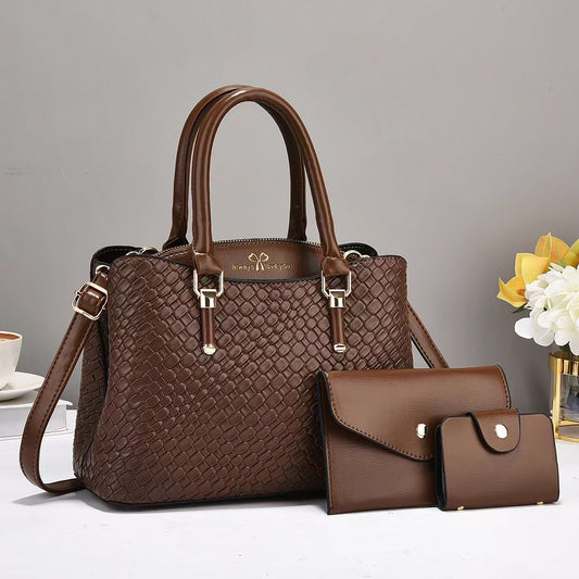Woven Texture Three-Piece Set