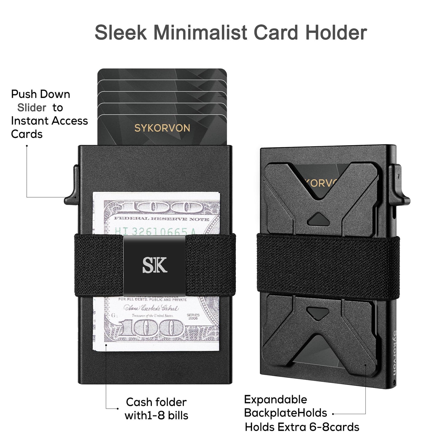 Aluminum Slim Metal Wallet