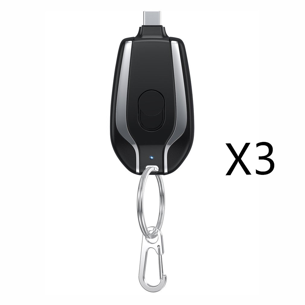1500mAh Mini Power Keychain Charger With Type-C