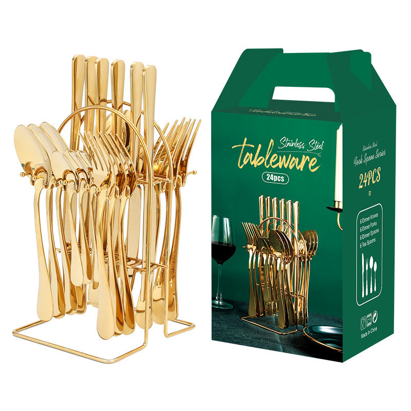 Gold/Stainless Steel Cutlery Set