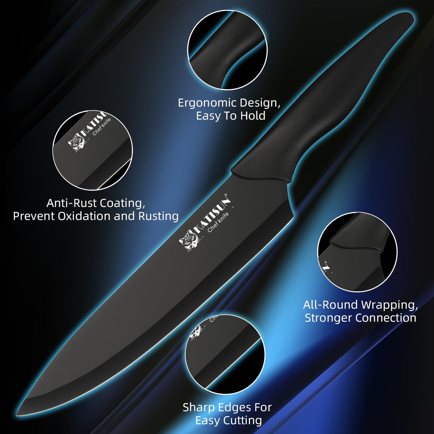 16 Pieces Kitchen Knife Set