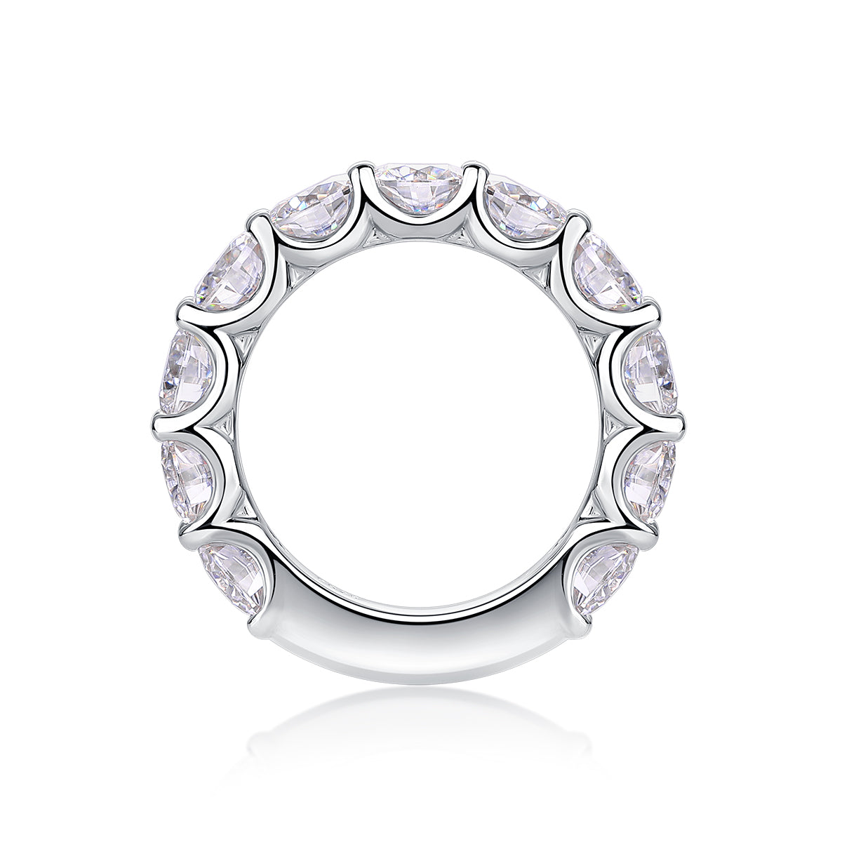 Dazzling Moments - Luxurious Jewelry Accessory Set/Sterling Silver & Platinum-plated Diamond