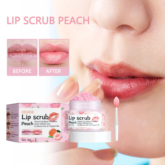 EELHOE Peach Lip Scrub For Fading Lip Lines