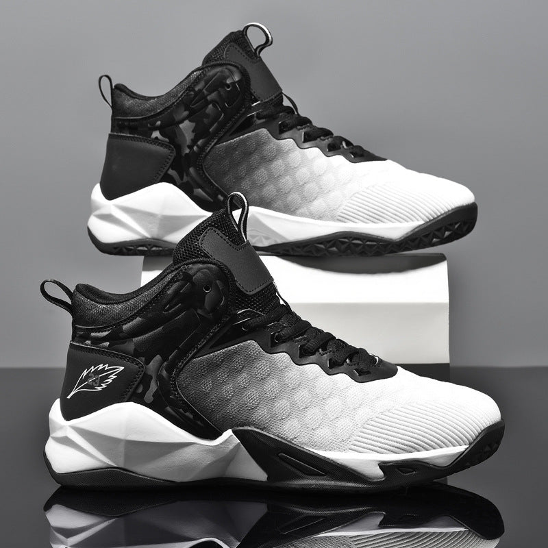 Men's Mid-Top Gradient Mesh Breathable Shoes
