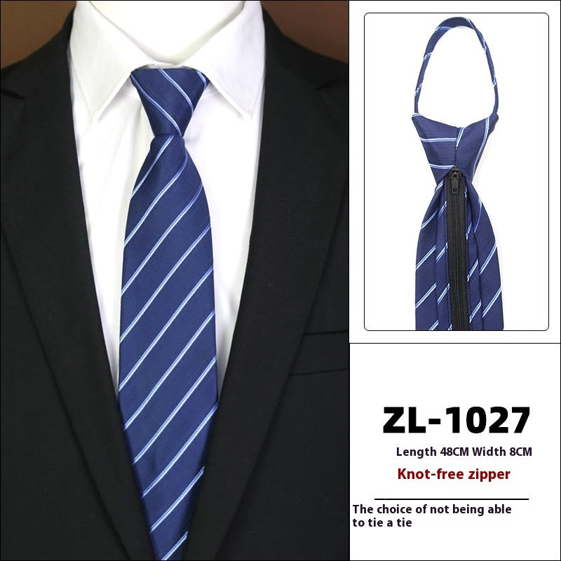 Men's Formal Business Zipper Tie