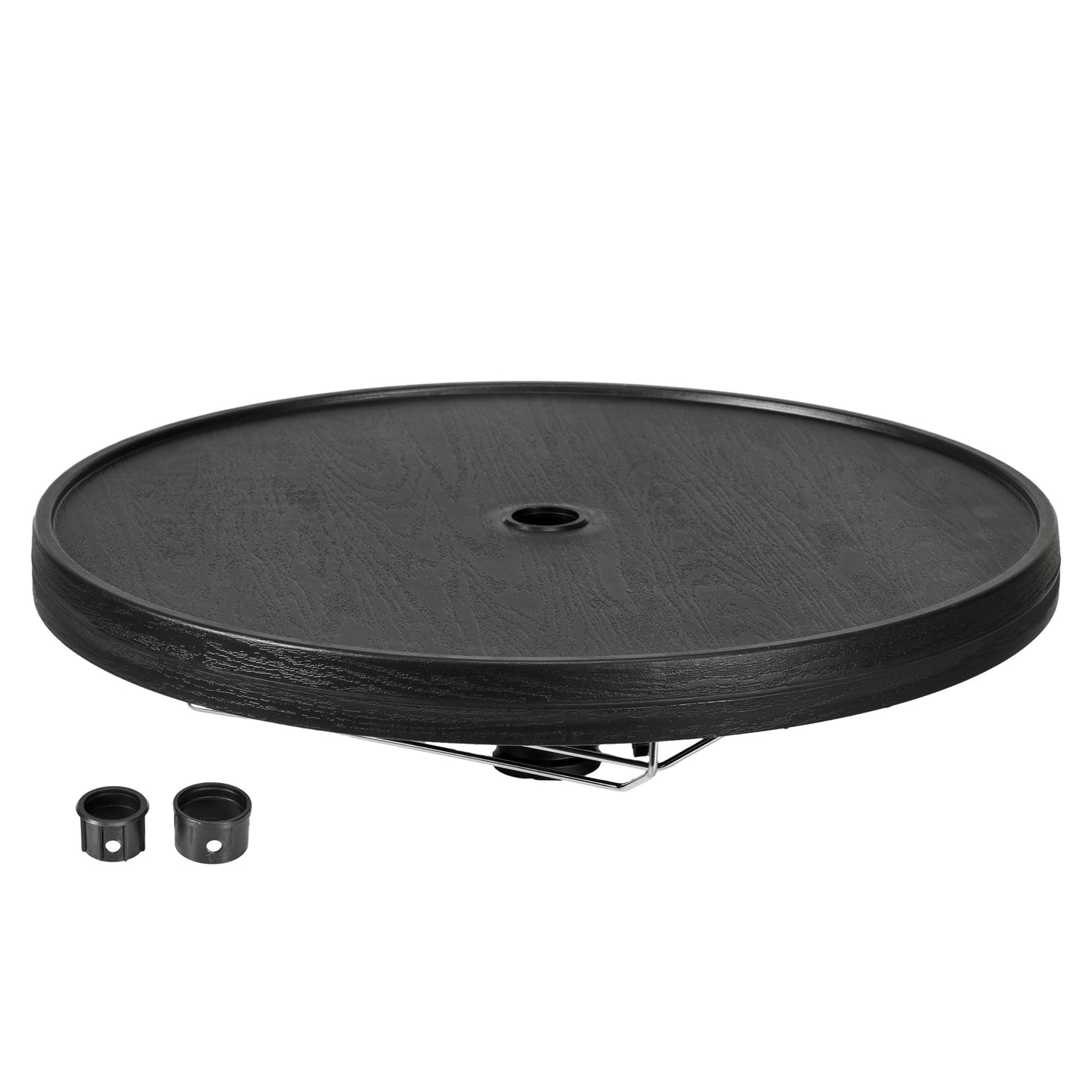 Umbrella Table Tray with Wine Glass Holder