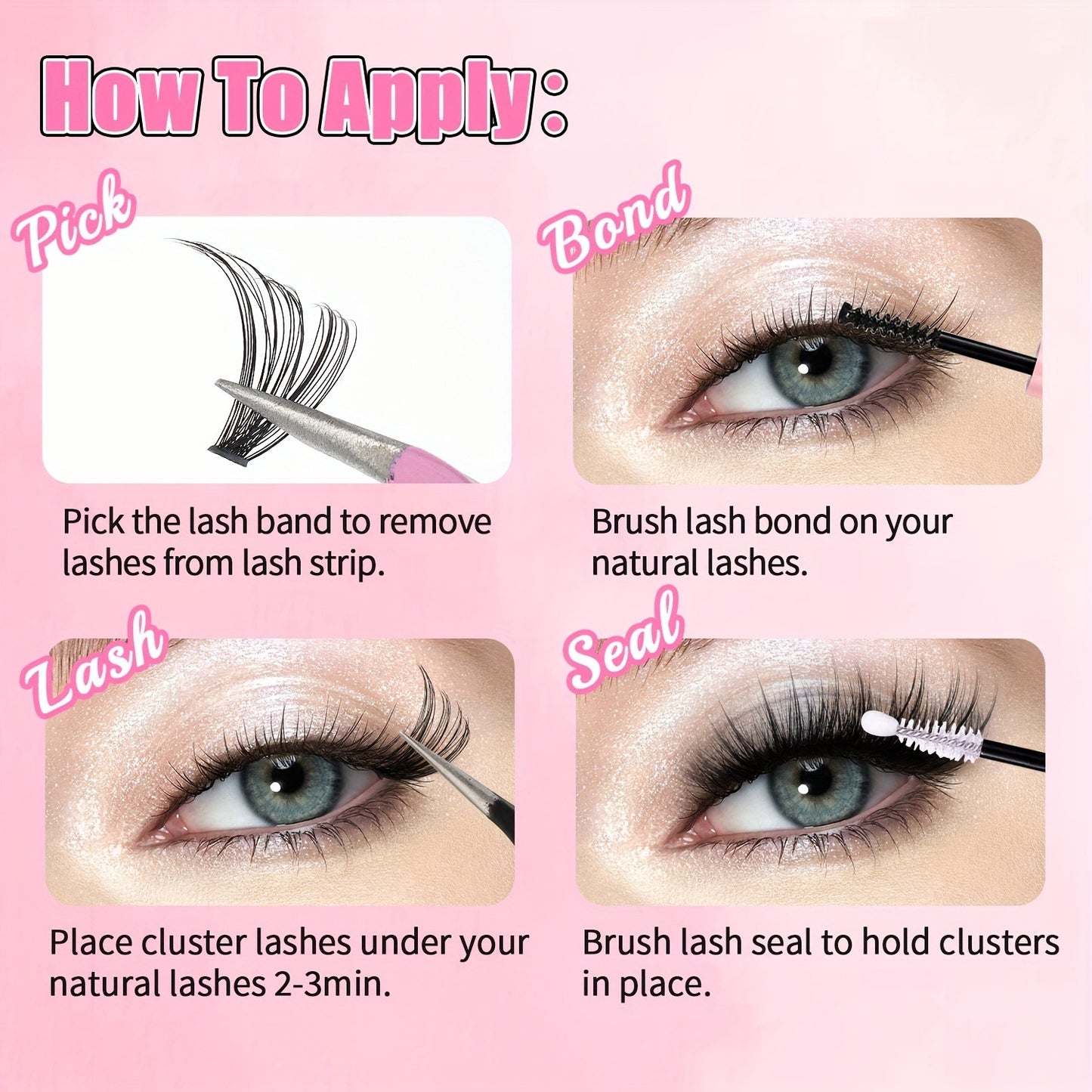 12 Rows Of 150 Segmented Lashes