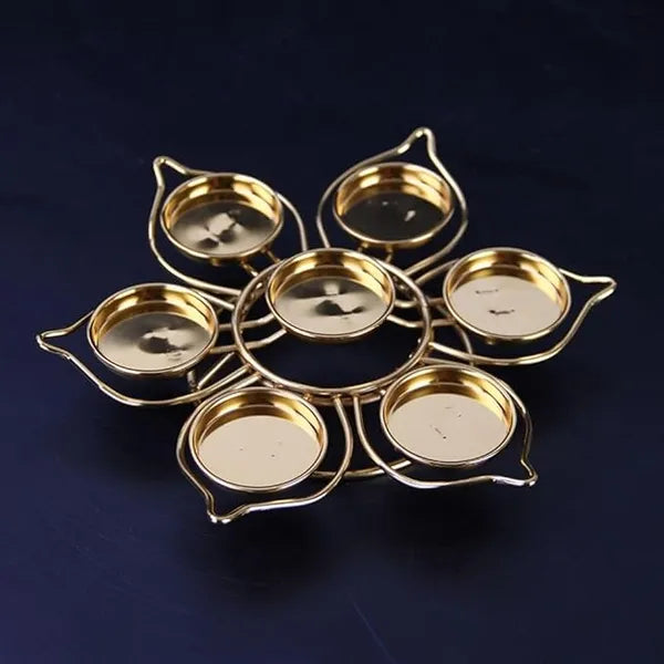 Lotus Shape Flower Candle Light Holder