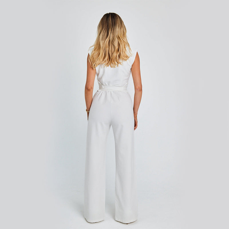 Women's Elegant Long Sleeveless Jumpsuit