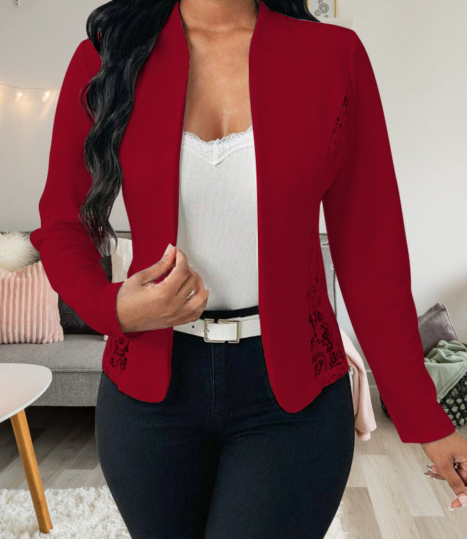 Women's Slim-fit Long-sleeve Cardigan Blazer