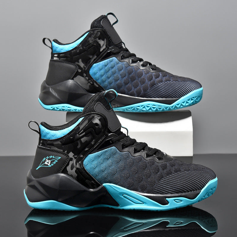 Men's Mid-Top Gradient Mesh Breathable Shoes